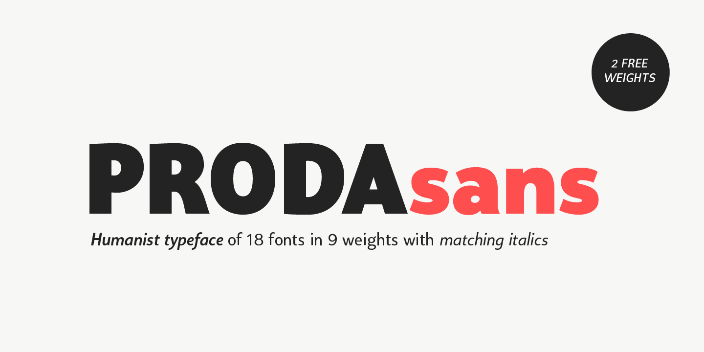 Шрифт Proda Sans